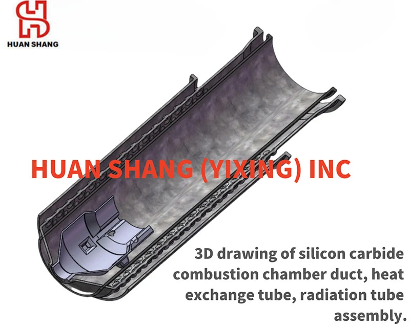 Silicon Carbide Ceramics Sisic Radiation Tube Silicon Carbide Ceramics Sisic Radiation Tube